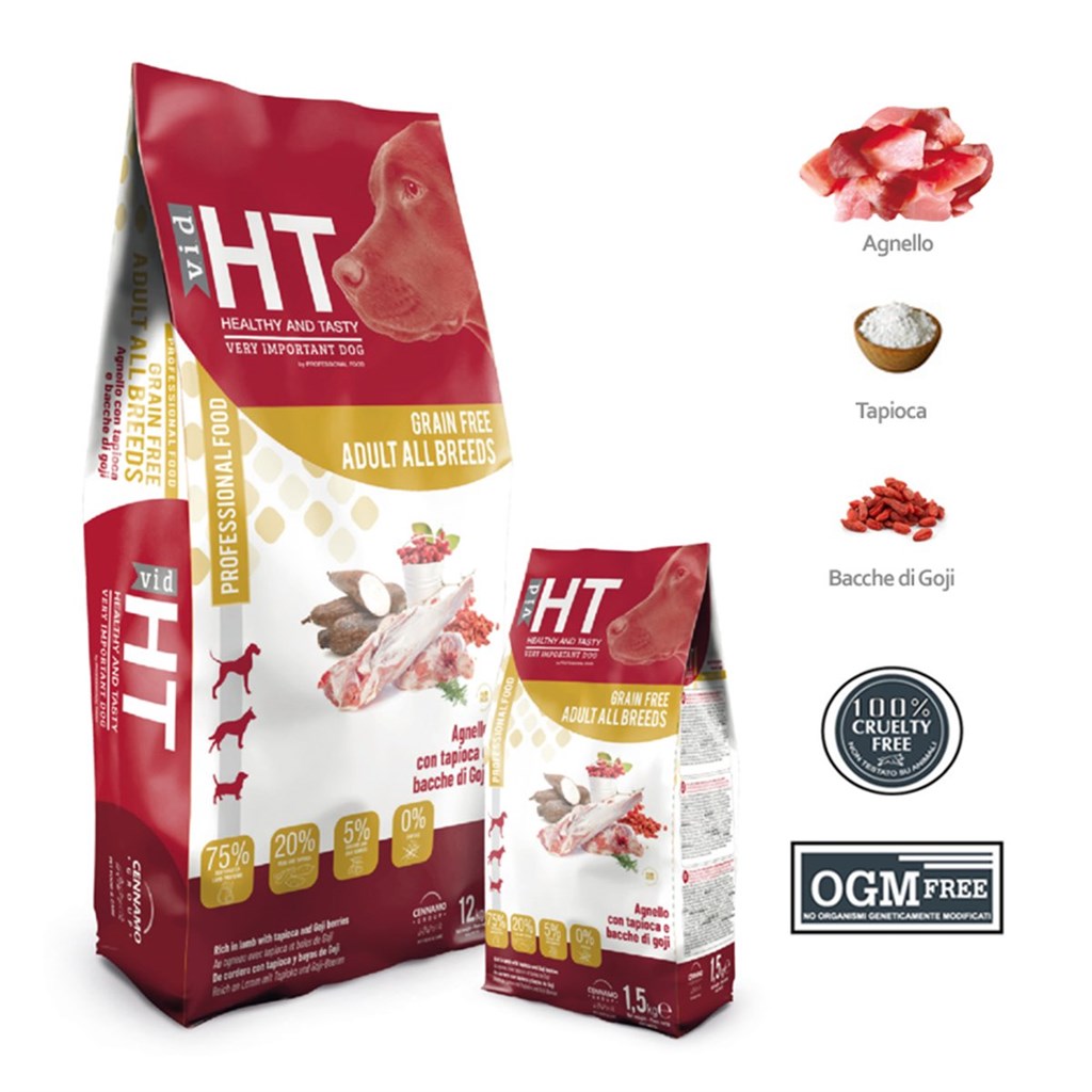 HT VID GRAIN FREE ADULT AGNELLO KG. 12